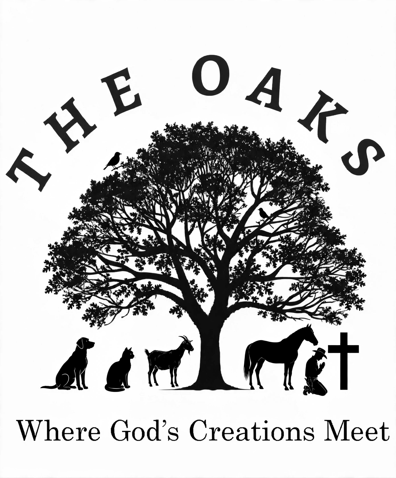 The Oaks Animal Ministry logo